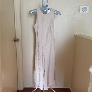 Mango Cream Sleeveless Jumpsuit
